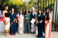 ‘Unity in Diversity’ – BBA students from Africa and Srilanka with faculty members during Traditional Day Celebrations