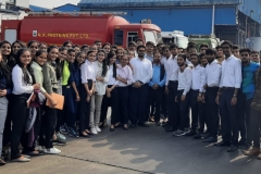 ‘We are eagles and we will soar high through the storms’ – BBA students from Semester 4 for industrial visit to N K Proteins under the able guidance of Prof. Parin Shah
