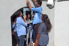 Students prepare a photo booth during Days’ celebration at SLIBA from 8th to 11th January, 2020
